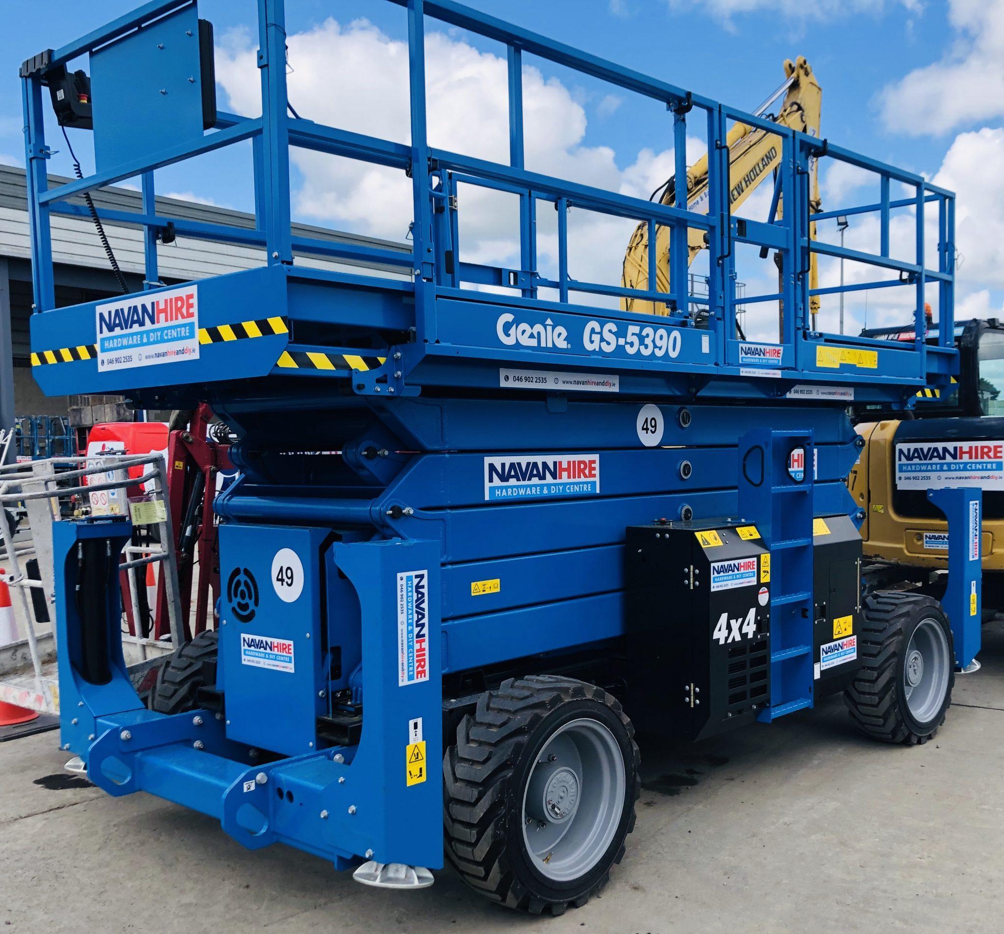 50Ft AllTerrain Diesel Scissor Lift 5390RT Navan Hire & Hardware