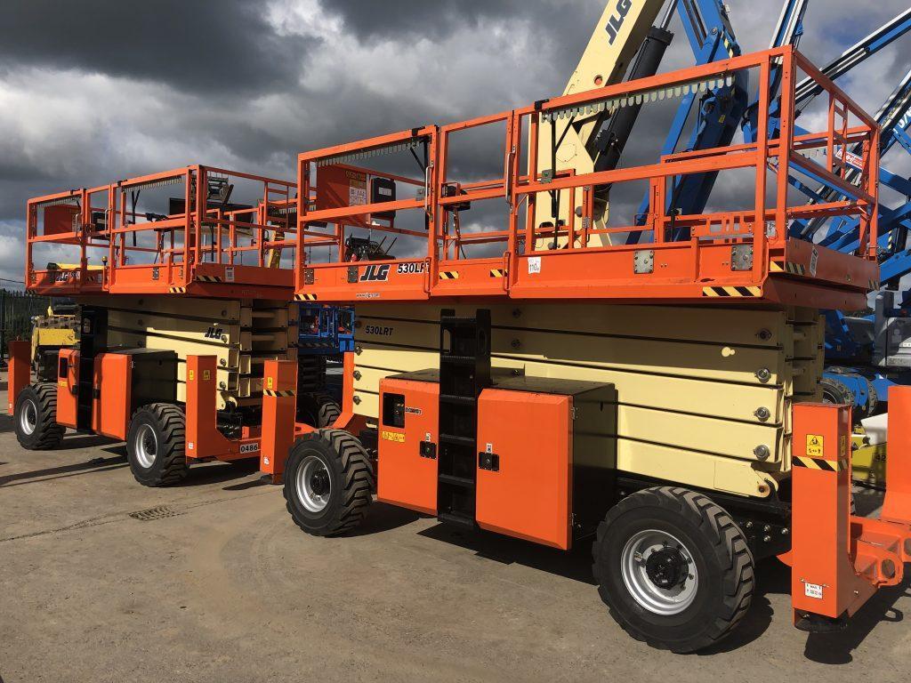 50ft All Terrain JLG Diesel Scissor - Navan Hire & Hardware